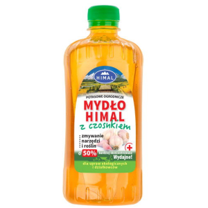 Mydło Potasowe z czosnkiem 0,5L Himal wygląd butelki