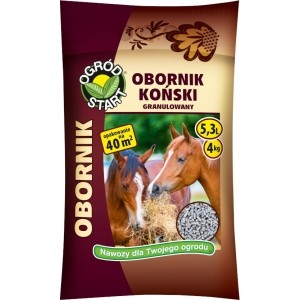 OBORNIK KOŃSKI granulowany 4kg 5,3L  Ogród Start wygląd opakowania