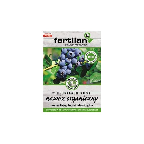 FERTILAN L nawóz organiczny do roślin JAGODOWYCH I SADOWNICZYCH 1,2kg - Certyfikowany nawóz ekologiczny