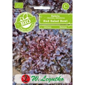 BIO Sałata dębolistna czerwona Red Salad Bowl (0,5 g) - W. Legutko