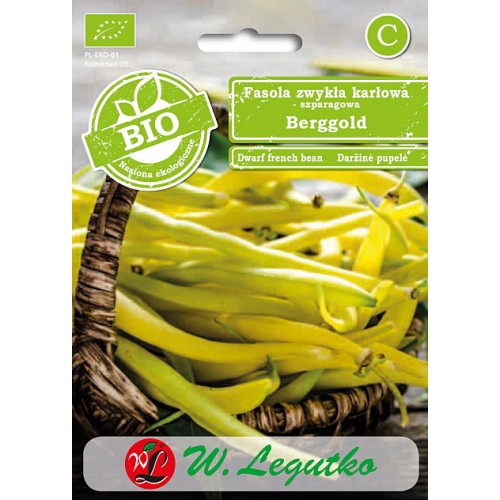 BIO Fasola szparagowa karłowa żółta Berggold (30 g) - W. Legutko