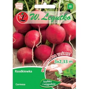 Rzodkiewka Carmesa na taśmie