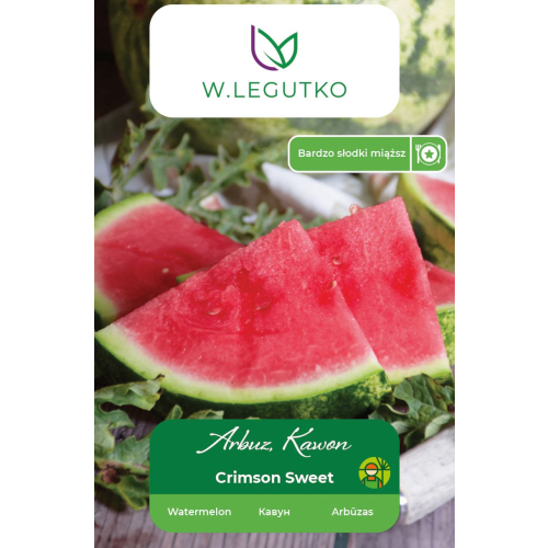 Arbuz Crimson Sweet opakowanie nowe przód przycięte