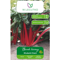 Burak liściowy Rhubarb Chard nowe opakowanie przód prrzycięte