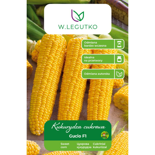 KUKURYDZA cukrowa GUCIO F1 (10g) wczesna - W. Legutko