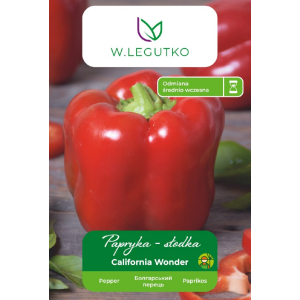 Papryka California Wonder W. Legutko opakowanie przód przyciete