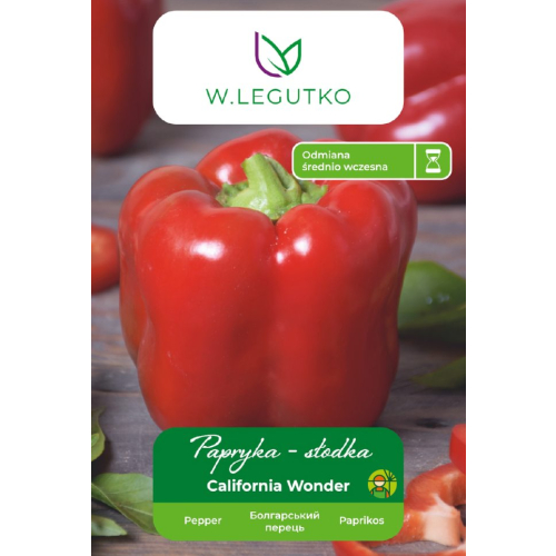 Papryka California Wonder W. Legutko opakowanie przód przyciete