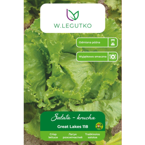 Sałata krucha Great Lakes 118 przycięte opakowanie przód