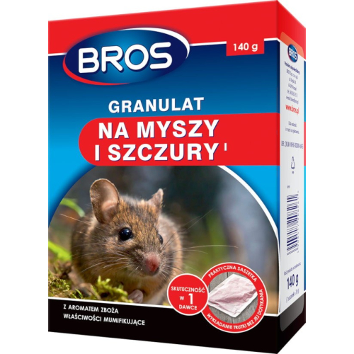 Bros granulat na myszy i szczury 140g
