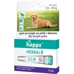 HAPPS - Herbal - krople na pchły i kleszcze dla dużych psów (20-40kg)