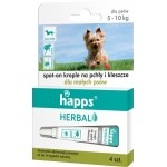 HAPPS - Herbal - krople na pchły i kleszcze dla małych psów (5-10kg)