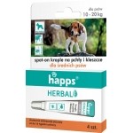 HAPPS - Herbal - krople na pchły i kleszcze dla średnich psów (10-20kg)